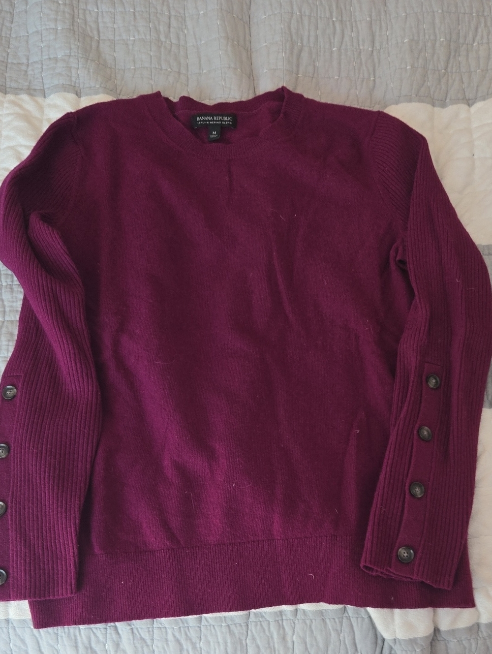 Banana Republic Women's Crewneck Sweater in Wine